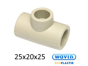 Трійник 25-20-25 PPR Wavin Ekoplastik