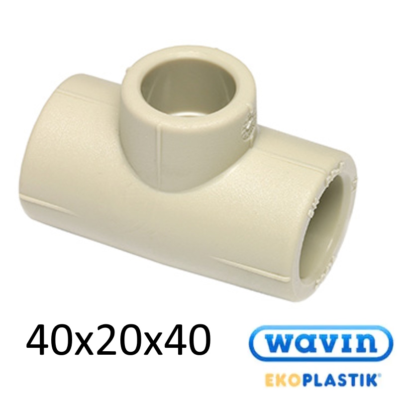 Тройник ППР 40 х 20 х 40 WAVIN Ekoplastik