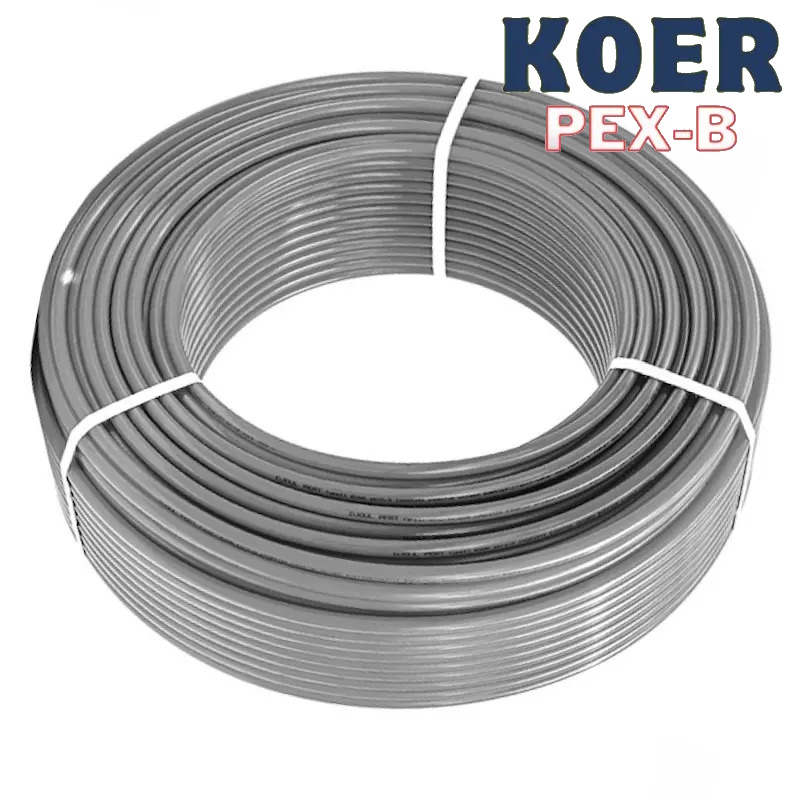 Труба из сшитого полиэтилена для теплого пола 16мм KOER (SILVER) PEX-B EVOH - Чехия 240м