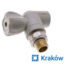 ППР Кран радиаторный угловой 20 x 1/2н Krakow (Strong)