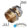 Муфта металопластикова 16-3/4 зовн. обжимна цанга WATERPRO