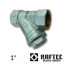 Фільтр грубий. очищення 1" RAFTEC BLACK Нікель
