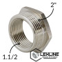 Перехідник Футорка 2н – 1,1/2в Нікель LEXLINE