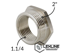 Перехідник Футорка 2н – 1,1/4в Нікель LEXLINE