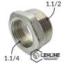 Латунная Футорка 1,1/2н х 1,1/4в Никелированный LEXLINE