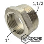 Перехідник Футорка 1,1/2н - 1в Нікель LEXLINE
