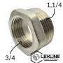 Латунная Футорка 1,1/4н х 3/4в Никелированный LEXLINE