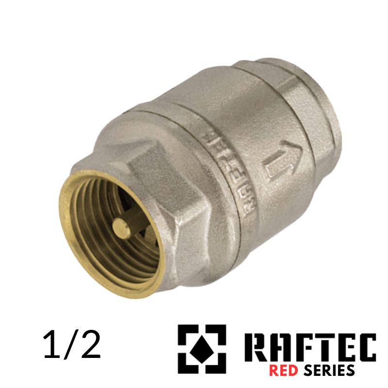 Клапан обратный латунный 1/2 RAFTEC KL01 Никель