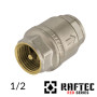 Клапан обратный латунный 1/2 RAFTEC KL01 Никель