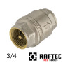 Клапан обратный латунный 3/4 RAFTEC KL02 Никель