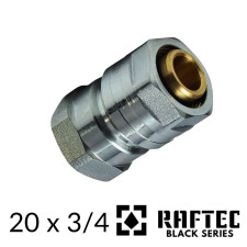 Муфта обжимна 20-3/4 внутрішня RAFTEC для металопластикових труб