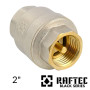 Клапан обратный латунный 2" RAFTEC BLACK Никель
