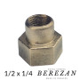 Перехідна муфта латунна 1/2в х 1/4в BEREZAN (Товстий сплав)