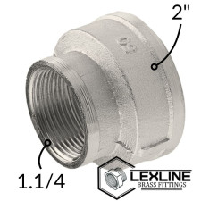 Перехідник Муфта 2в – 1,1/4в Нікель LEXLINE