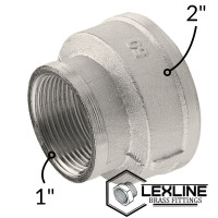 Переходник Муфта 2в - 1"в Никель LEXLINE