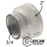 Переходник Муфта 2в – 3/4в Никель LEXLINE