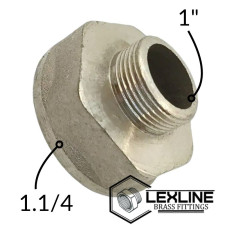 Перехідник Лійка 1,1/4в - 1н Нікель LEXLINE