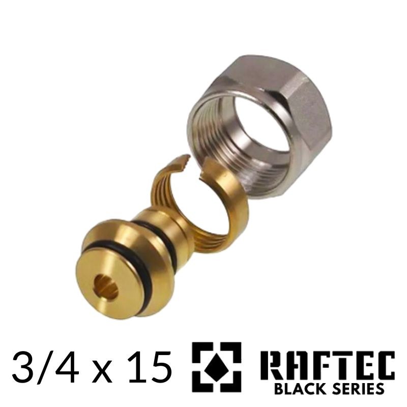 Соединение резьбовое G3/4''x15 для трубки под натяжной фитинг RAFTEC PUSH