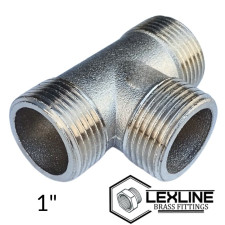Трійник 1" ЗЗЗ Нікель LEXLINE посилений