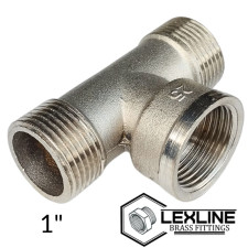 Трійник 1" ЗВЗ – Нікель LEXLINE посилений.