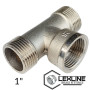 Тройник 1" НВН Никель LEXLINE