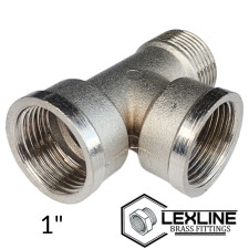 Трійник 1" ВВЗ – Нікель LEXLINE посилений.