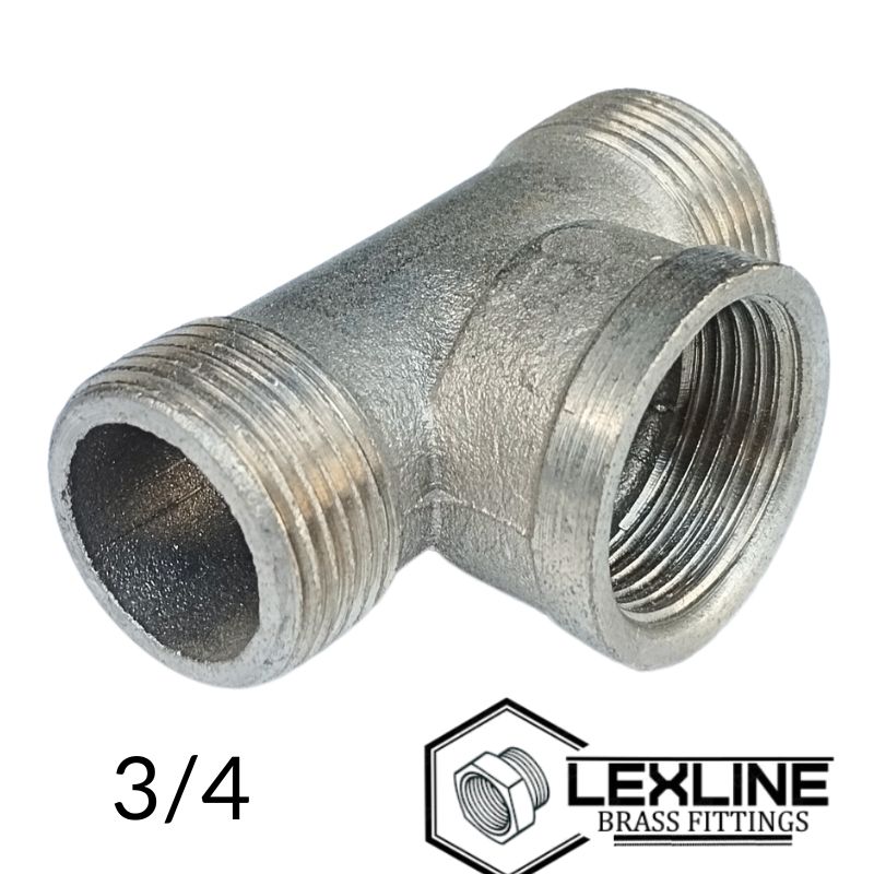 Тройник 3/4 НВН Никель LEXLINE