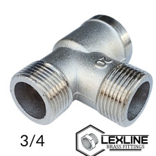 Трійник 3/4 ВЗЗ – Нікель LEXLINE посилений.