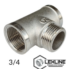 Трійник 3/4 ВЗВ – Нікель LEXLINE посилений.