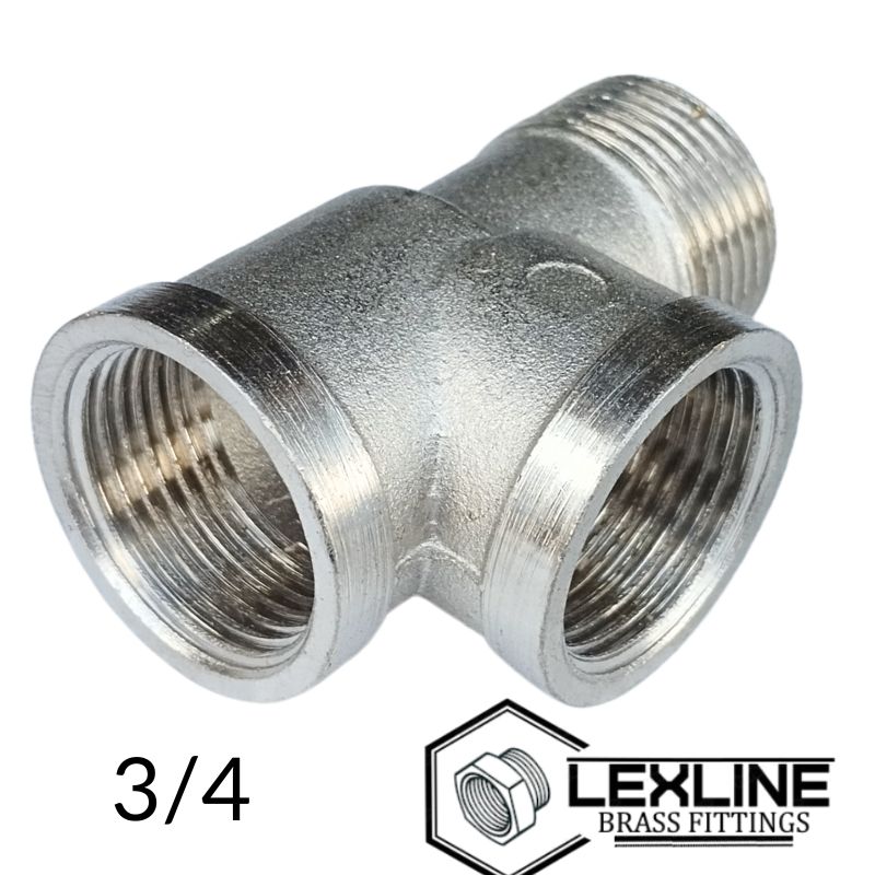 Тройник 3/4 ВВН Никель LEXLINE