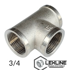 Трійник 3/4 ВВВ – Нікель LEXLINE посилений