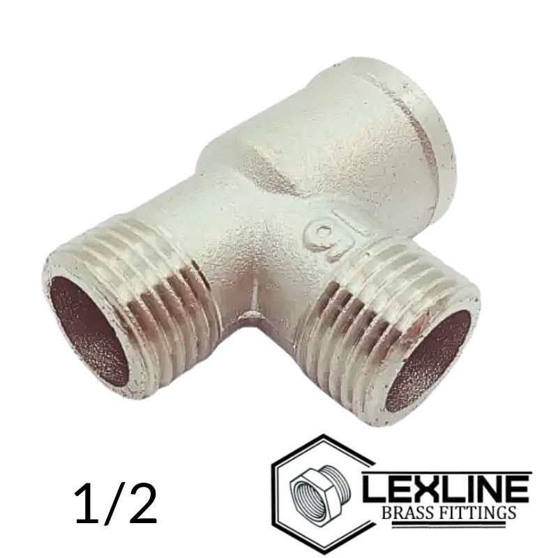 Трійник 1/2 ВЗЗ Нікель LEXLINE