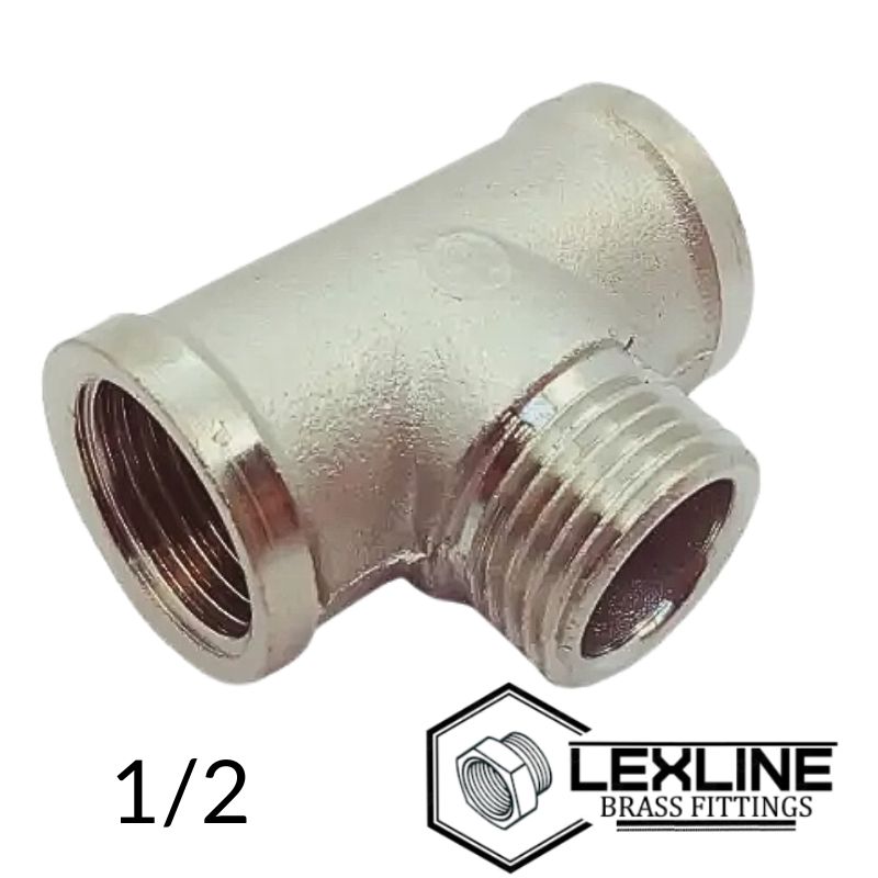 Тройник 1/2 ВНВ Никель LEXLINE