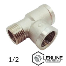 Трійник 1/2 ВВЗ – Нікель LEXLINE посилений.