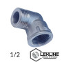 Угол латунный 1/2 ВН короткий никелированный LEXLINE