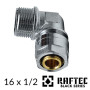 Колено обжимное 16-1/2н для металлопластиковых труб RAFTEC