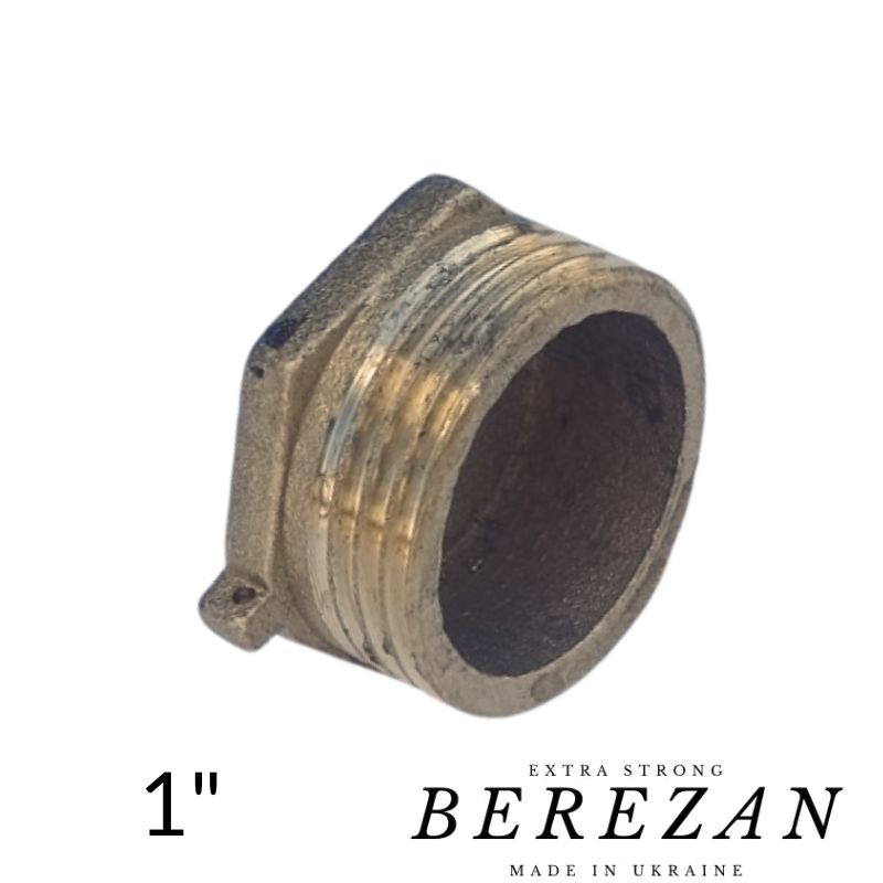 Заглушка латунна 1 зовнішня різьба BEREZAN (посилена)