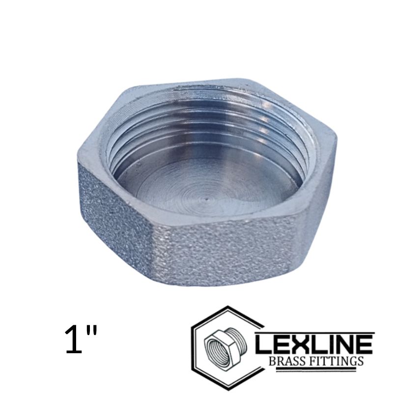 Заглушка латунная 1" внутреняя Никель LEXLINE 