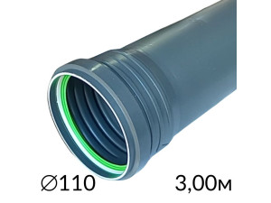 Труба для каналізації 110 х 3м (2.7) ASG HTR 