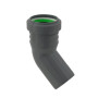 Колено канализационное 40/45 ASG HTR