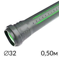 Каналізаційна труба ASG HTR 32 х 50см сіра