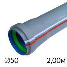 Каналізаційні труби 50/2,00м (1,8) Polmark Blue line