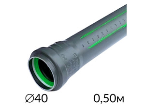 Каналізаційна труба 40 х 0.5м ASG HTR