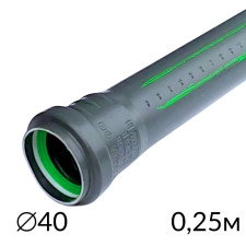 Каналізаційна труба 40 х 0.25м ASG HTR