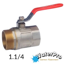 Кран 1,1/4 кульовий WATERPRO ВЗ довга ручка
