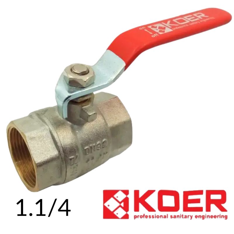 Кран шаровый KR 1,1/4 ВВ длинная ручка