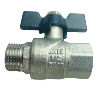 Кран кульовий 1/2 ВЗ метелик PN40 RAFTEC Black