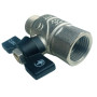 Кран шаровый 1/2 Black ВН бабочка Германия