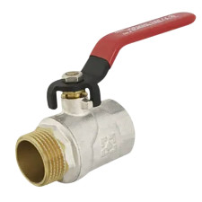 Кран кульовий RAFTEC 1 дюйм ВЗ довга ручка (RED)