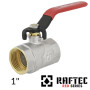 Кран шаровый RAFTEC 1" ВВ длинная ручка (RED)